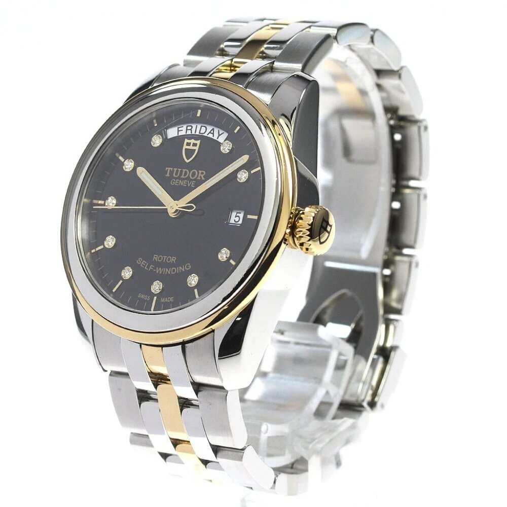 TUDOR Glamor Date Day 56003 black Dial Automatic Men's Watch